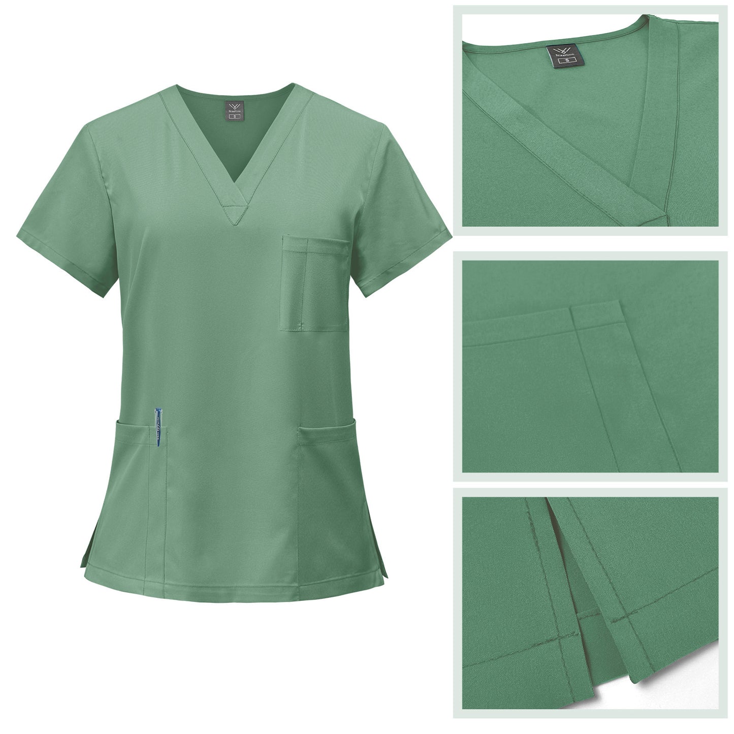 Quick-drying T-shirt Surgical Clothes Oral Nurse Doctor Work Clothes Pet Hospital Work