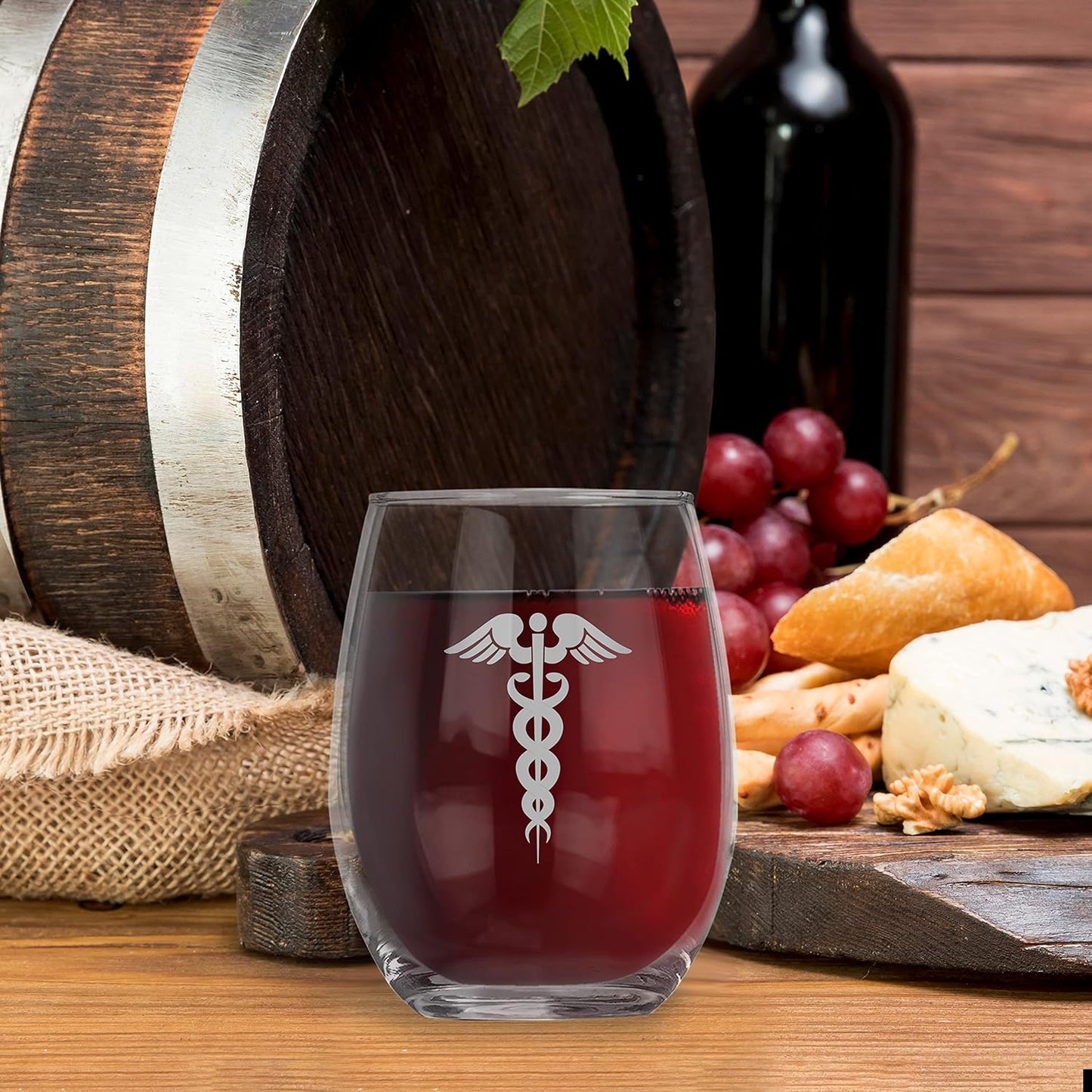 Caduceus - Don'T Even Ask - 21 Oz Stemless Wine Glass - Doctor Gifts - Nurse Gifts for Women, Friend or Coworker