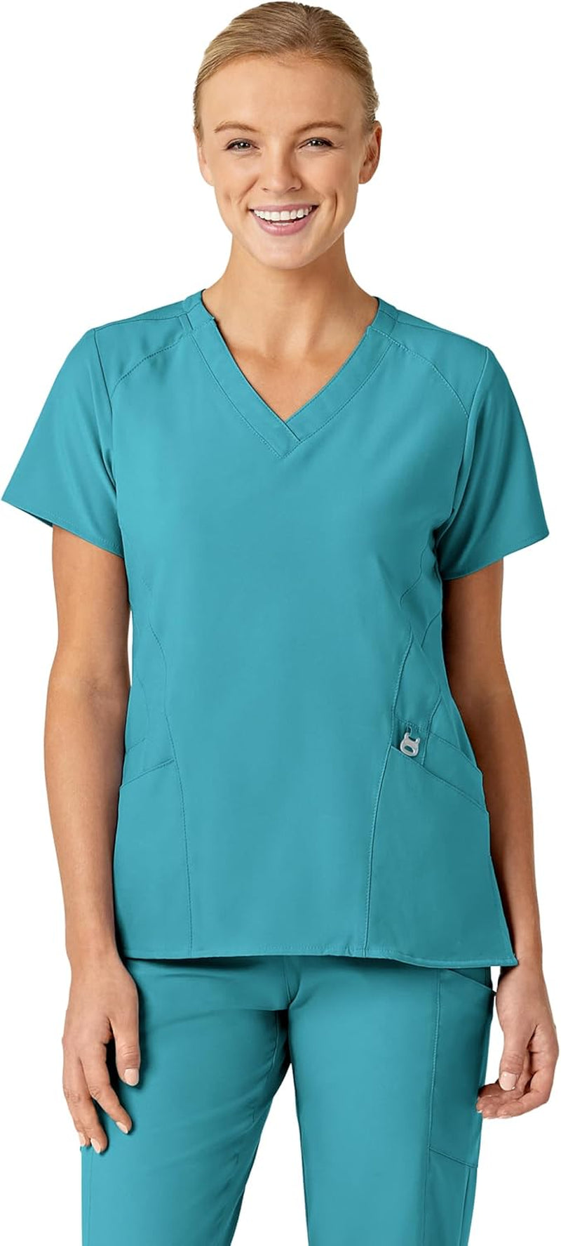 W123 6155 Women'S Stylized V-Neck Top