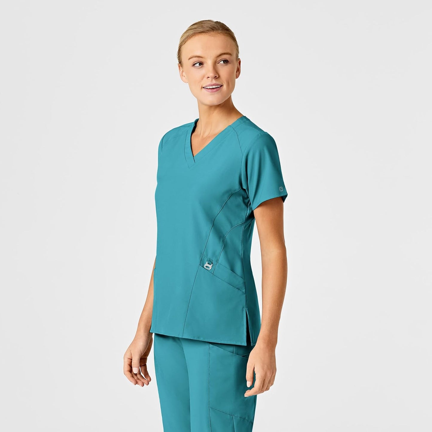 W123 6155 Women'S Stylized V-Neck Top