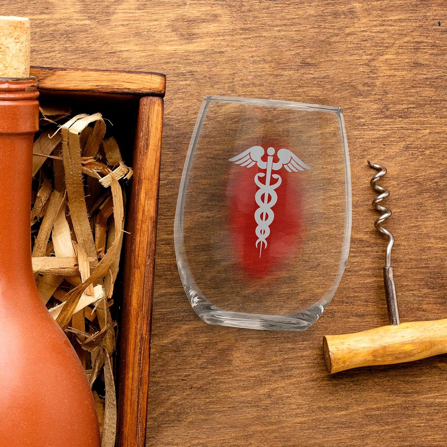 Caduceus - Don'T Even Ask - 21 Oz Stemless Wine Glass - Doctor Gifts - Nurse Gifts for Women, Friend or Coworker