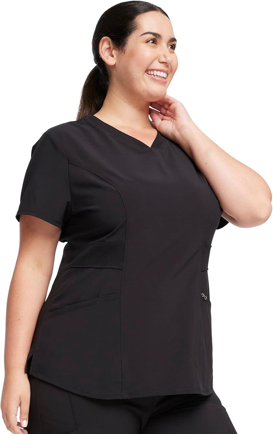 Cherokee V-Neck Women'S Nurse Scrub Top, 4-Way Stretch, Superior Performance and Comfort CK623A