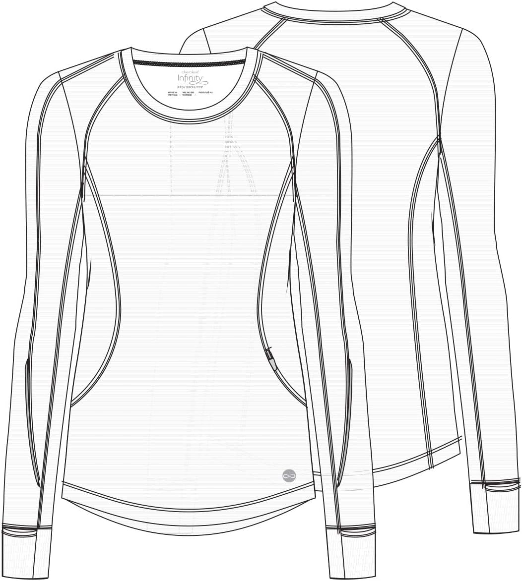 Cherokee Women Underscrubs Long Sleeve Knit Tee CK765