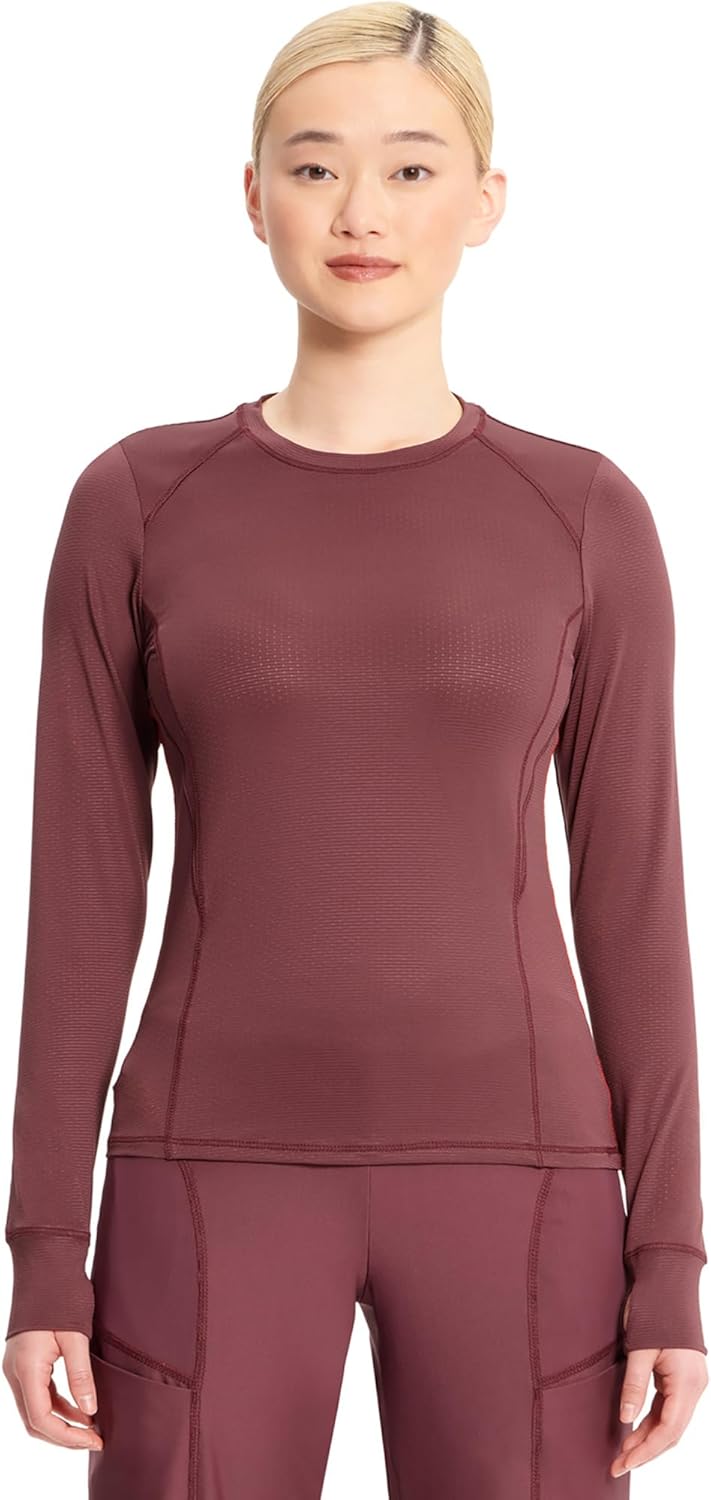 Cherokee Women Underscrubs Long Sleeve Knit Tee CK765
