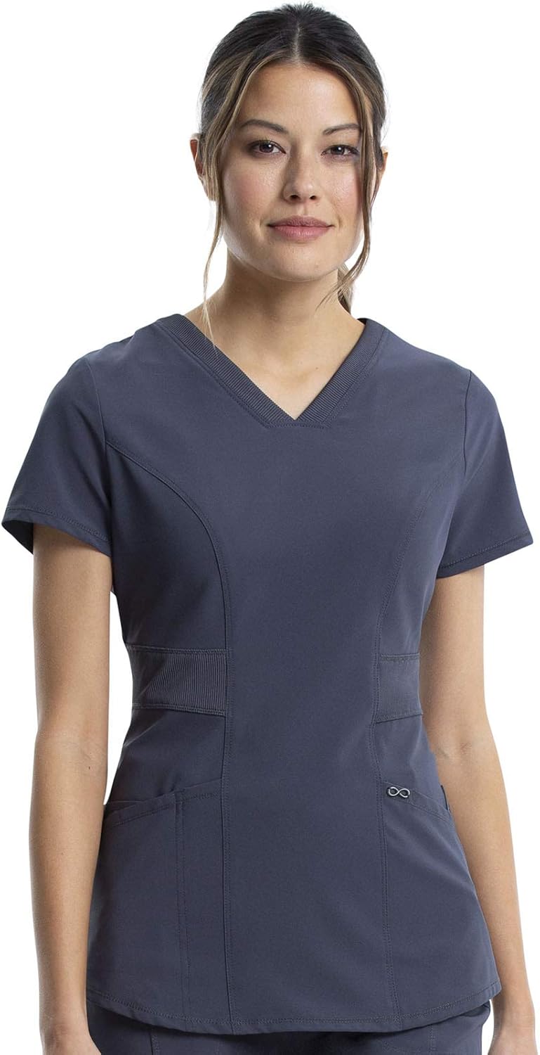 Cherokee V-Neck Women'S Nurse Scrub Top, 4-Way Stretch, Superior Performance and Comfort CK623A