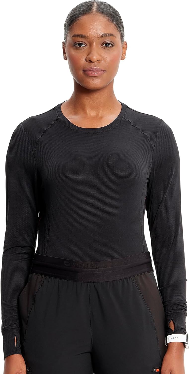 Cherokee Women Underscrubs Long Sleeve Knit Tee CK765