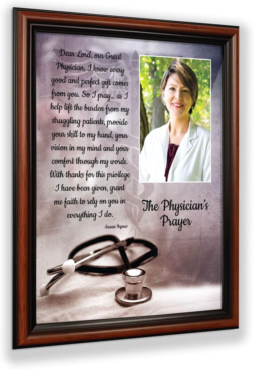 Prayer for Doctor Picture Frame, Doctor Plaque, Doctor Presents, Medical Students Graduation, 5035W