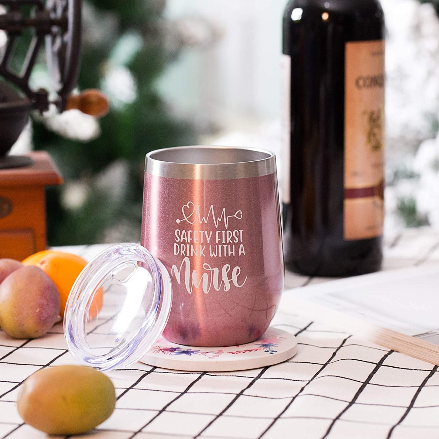 Nurse Gift Box for Women - Nurse Appreciation Gift Set, Nurse Graduation, Nursing School, Nurse Christmas Gifts - Nurse Practitioner, RG Gift - Wine Tumbler Gift Set for Nurse