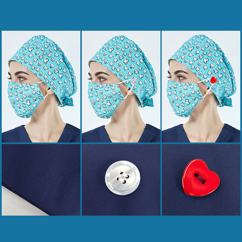 Women Pure Cotton Nurse Printing Surgical