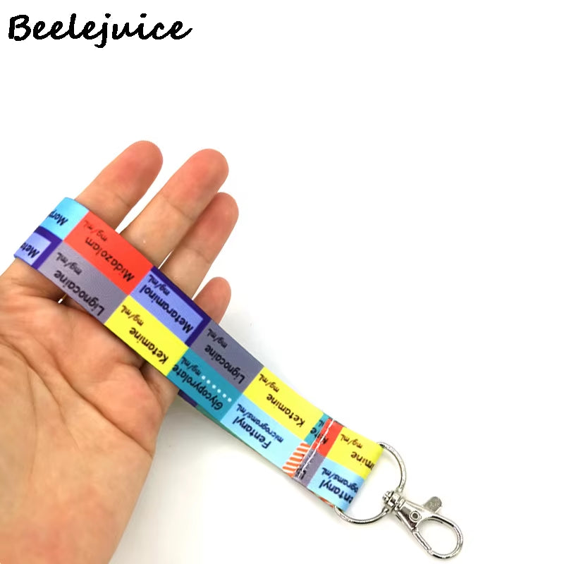 Doctor Nurse Medical Card Holder Lanyard Colorful Retractable Badge Nurse Doctor Student Exhibition ID Card Clips Badge Holder