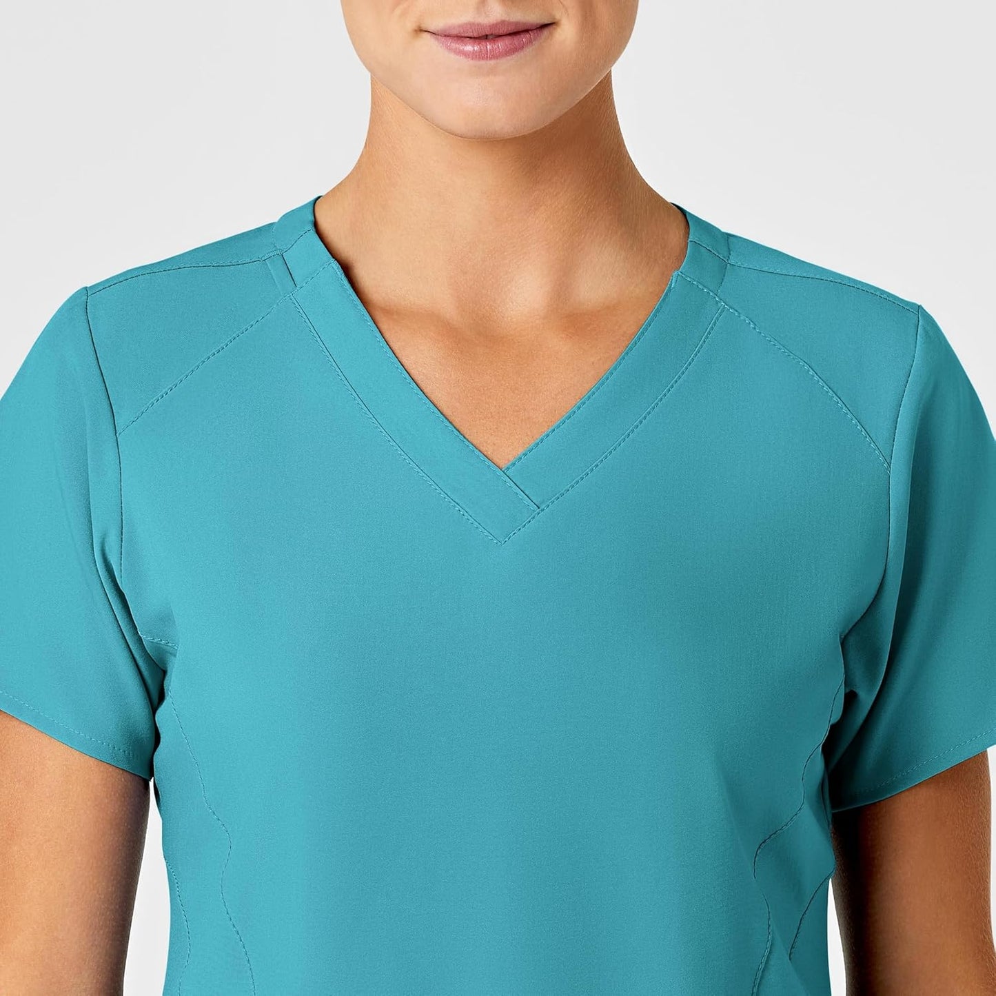 W123 6155 Women'S Stylized V-Neck Top