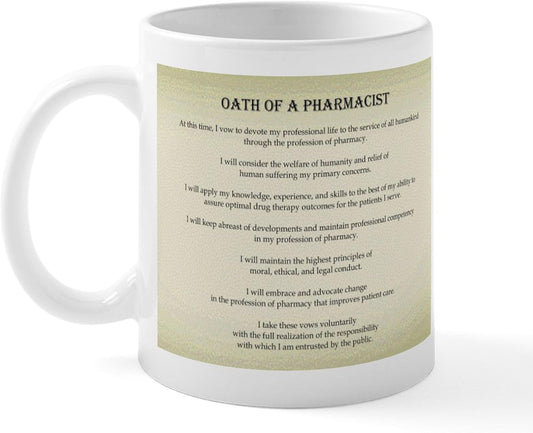 Pharmacist Oath Mug 11 Oz (325 Ml) Ceramic Coffee Mug