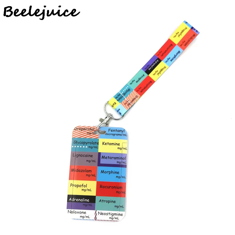 Doctor Nurse Medical Card Holder Lanyard Colorful Retractable Badge Nurse Doctor Student Exhibition ID Card Clips Badge Holder