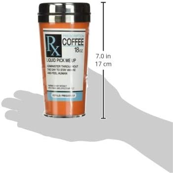 - Insulated Travel Mug - Prescription Coffee Cup - Coffee Lovers Gift - Funny Coffee Mug, 18 Oz