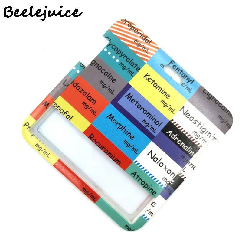 Doctor Nurse Medical Card Holder Lanyard Colorful Retractable Badge Nurse Doctor Student Exhibition ID Card Clips Badge Holder