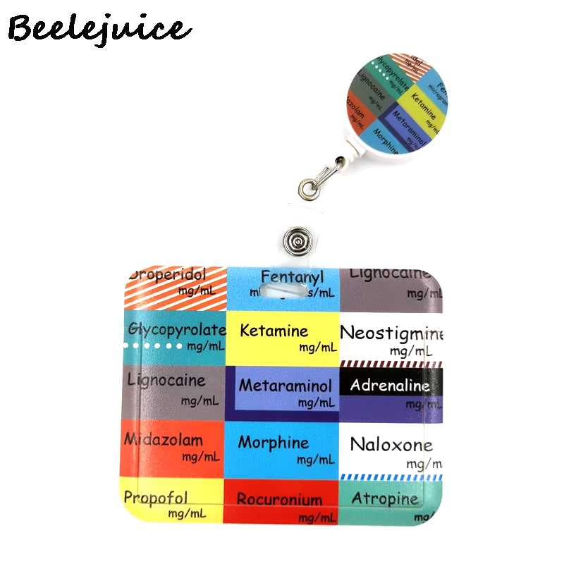 Doctor Nurse Medical Card Holder Lanyard Colorful Retractable Badge Nurse Doctor Student Exhibition ID Card Clips Badge Holder
