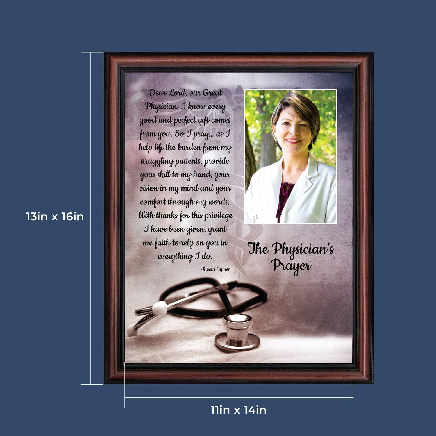 Prayer for Doctor Picture Frame, Doctor Plaque, Doctor Presents, Medical Students Graduation, 5035W