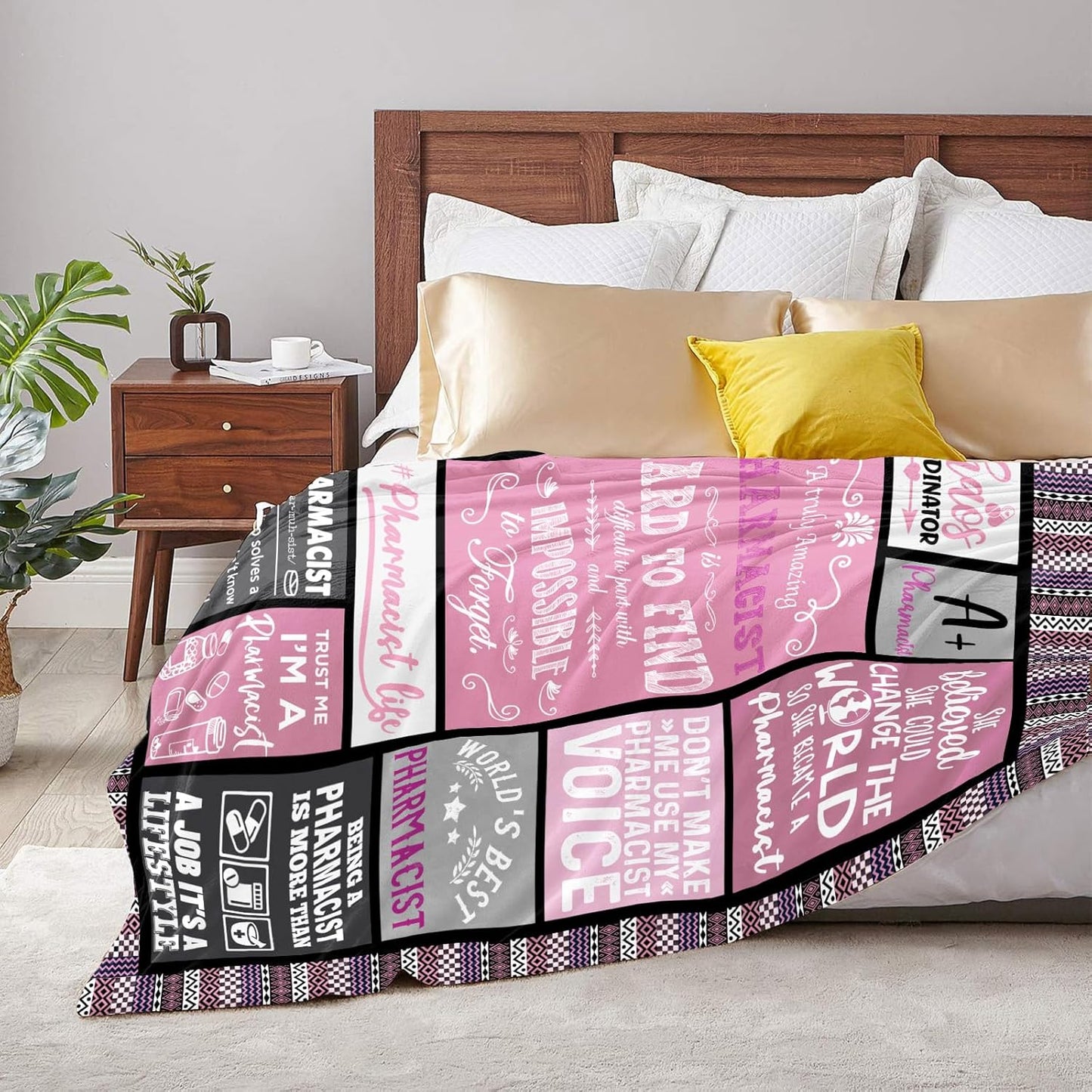 Pharmacist Gifts, Pharmacist Gifts for Women, Pharmacy Technician Appreciation Gifts, Pharmacist Graduation Gifts, Pharmacist Retirement Soft Throws Blankets 60"X 50"