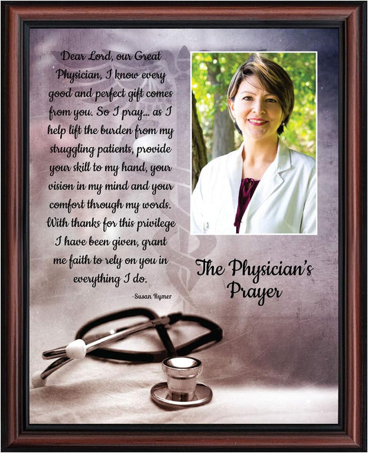 Prayer for Doctor Picture Frame, Doctor Plaque, Doctor Presents, Medical Students Graduation, 5035W