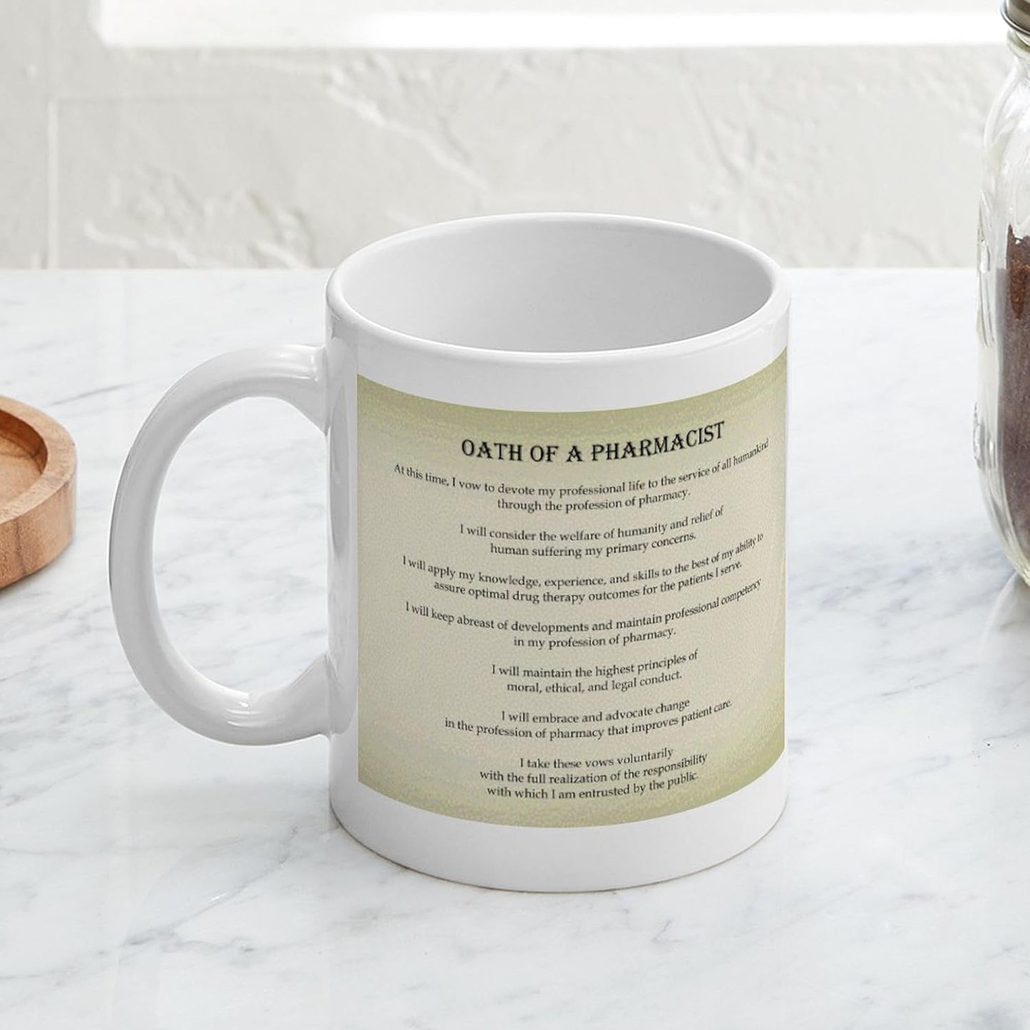 Pharmacist Oath Mug 11 Oz (325 Ml) Ceramic Coffee Mug