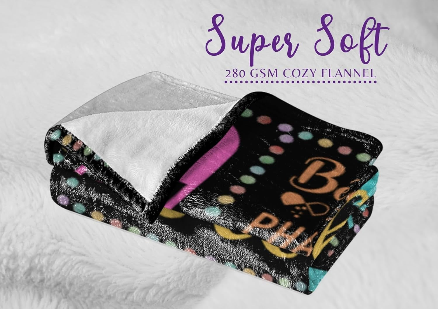 Pharmacy Technician Gifts, Throw Blanket for Pharmacy Tech for Christmas, Birthday - 50" X 65"