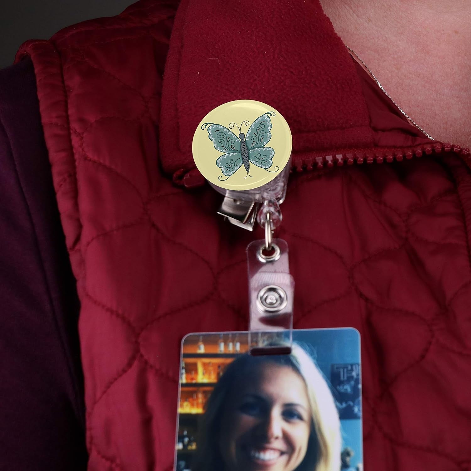 Mcgovern Tinker Reel Retractable Badge Reel - with Alligator Clip and Extra-Long 36 Inch Standard Duty Cord - Based on Rebecca Mcgovern Artwork - Made in the USA