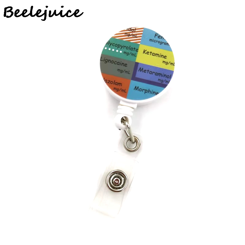 Doctor Nurse Medical Card Holder Lanyard Colorful Retractable Badge Nurse Doctor Student Exhibition ID Card Clips Badge Holder